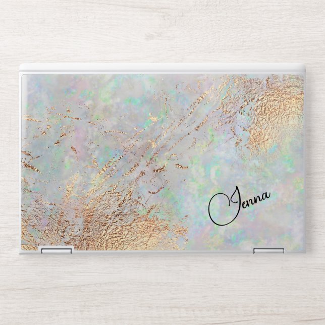 Stunning Opal Gold Accents  HP Laptop Skin (Front)