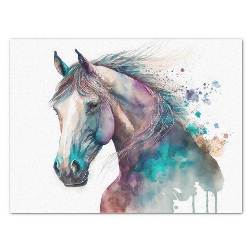 Stunning Painted Horse Tissue Paper