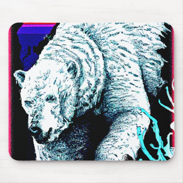 Stunning Painting of a Polar Bear. Buy Now Mouse Pad (Front)