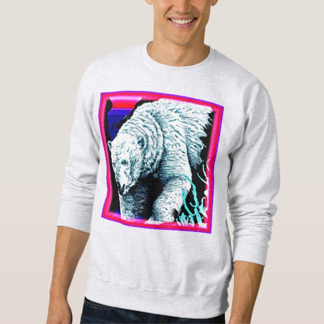Stunning Painting of a Polar Bear. Buy Now Sweatshirt (Front)