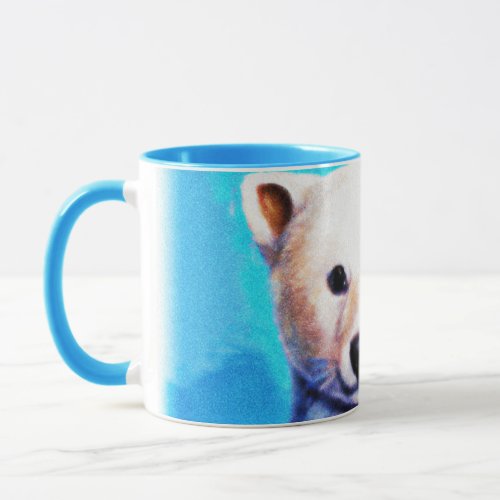 Stunning Painting of a Polar Bear Cub Buy Now Mug