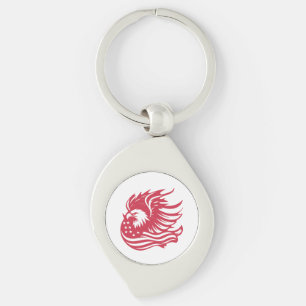 Stunning Patriotic Eagle Digital Artwork Keychain