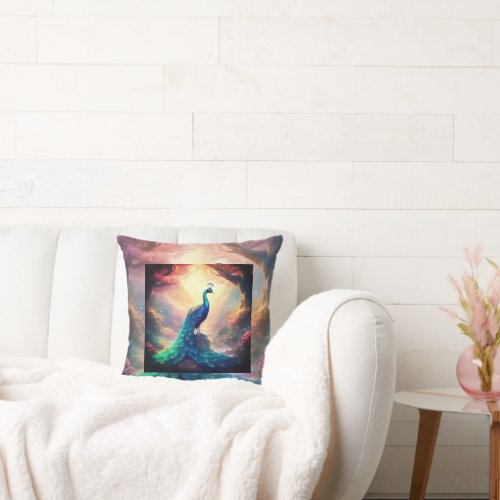 Stunning Peacock Cushion for Your Home