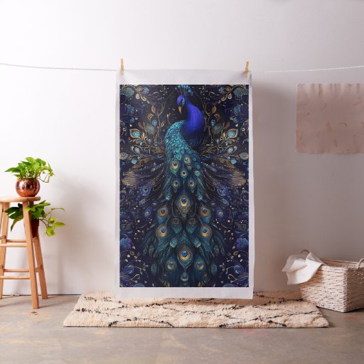 Stunning Peacock Fabric