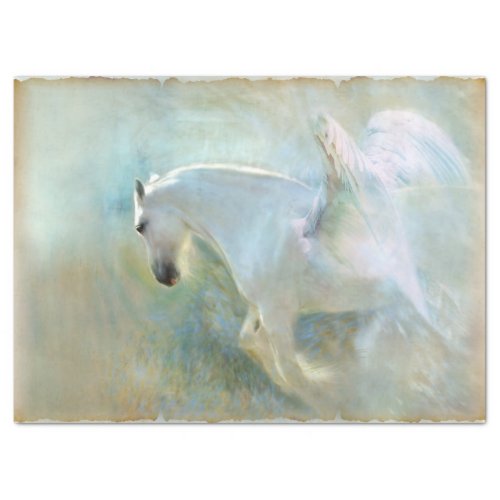 Stunning Pegasus Horse Decoupage Tissue Paper