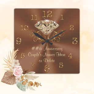 Stunning Personalised Anniversary Clocks