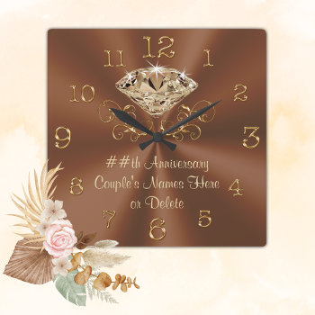 Stunning Personalized Anniversary Clocks by LittleLindaPinda at Zazzle