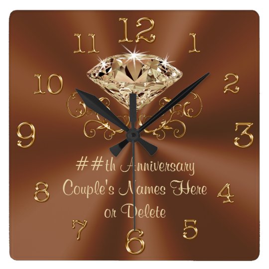 Stunning Personalized Anniversary Clocks