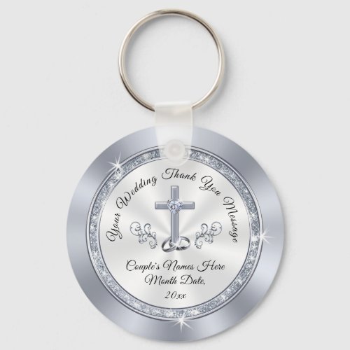 Stunning Personalized Christian Wedding Favors Keychain
