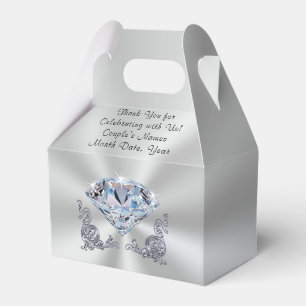 Stunning Personalized, Diamond Favor Boxes