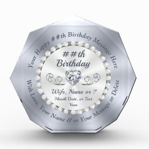 Stunning, Personalized Gift for Wife Birthday