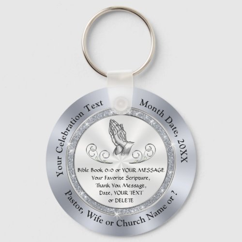 Stunning Personalized Gifts for Church Members Keychain