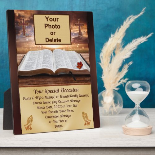 Stunning Photo and Personalized Christian Plaques