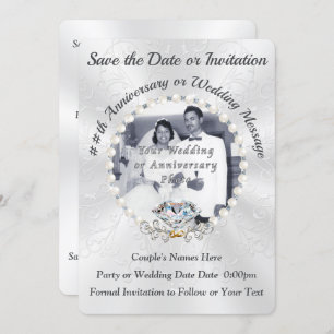 Stunning Photo, Anniversary Save the Date Cards
