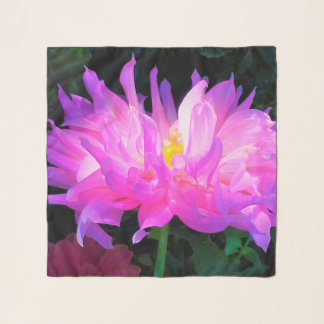 Stunning Pink and Purple Cactus Dahlia Scarf