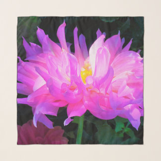 Stunning Pink and Purple Cactus Dahlia Scarf