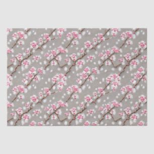 Stunning Pink and Silvery Cherry Blossoms  Tissue Paper