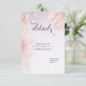 Stunning Pink Daisies Enclosure Card (Standing Front)