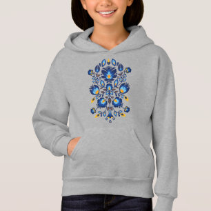 💙💛🧡Stunning polish Folk Wycinanki  Hoodie
