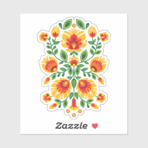  💛🧡❤️Stunning polish Folk Wycinanki  Sticker