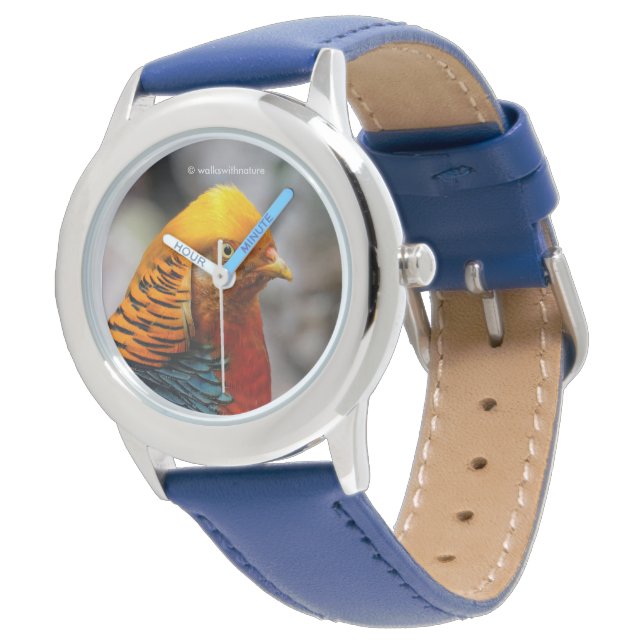 Stunning Profile of a Red Golden Pheasant Watch (Angled)