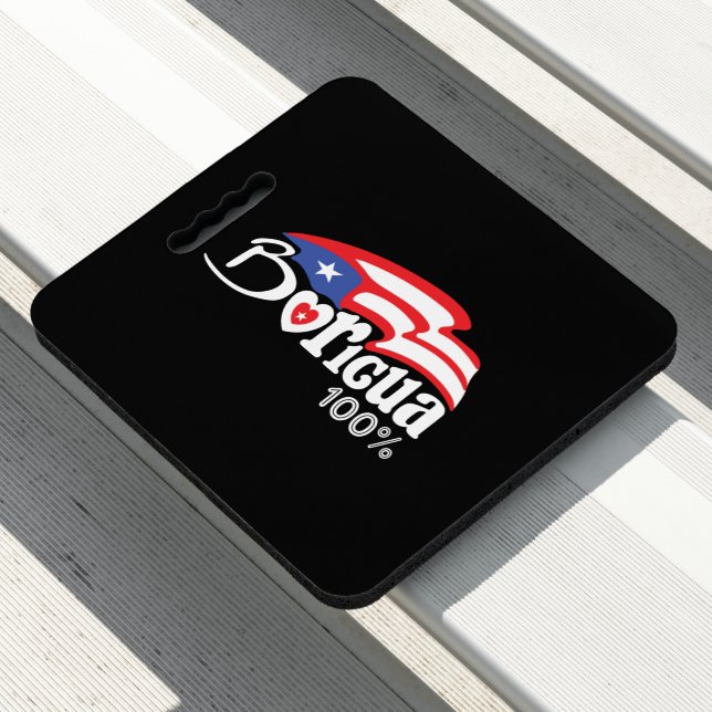 Stunning Puerto Rico Boricua  Seat Cushion (In Situ)
