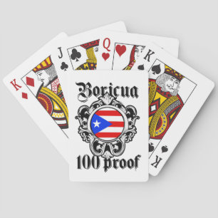 Stunning Puerto Rico Boricua Taino Vintage Logo Poker Cards