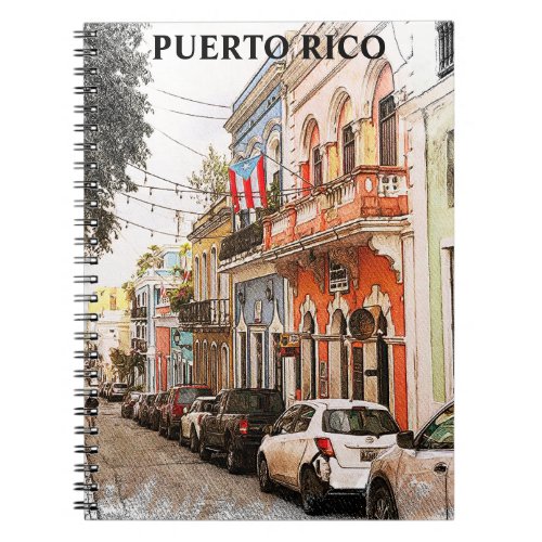 Stunning Puerto Rico Vintage Travel Notebook