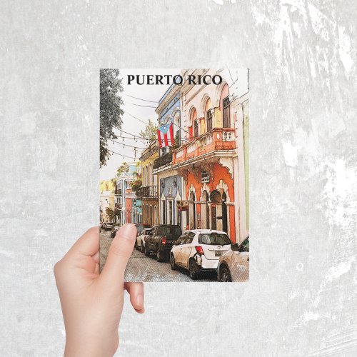 Stunning Puerto Rico Vintage Travel Postcard