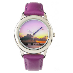 stunning purple gold orange mexican sunset watch