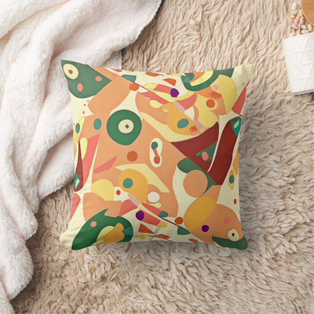 Stunning Random Patterns Art Throw Pillow (Blanket)