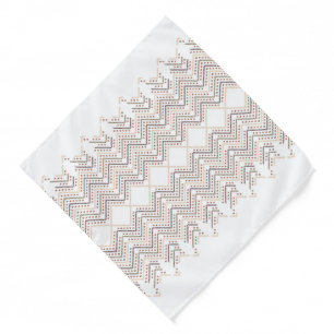 Stunning Red Dots on a White Background Bandana