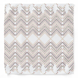 Stunning Red Dots on a White Background Bandana