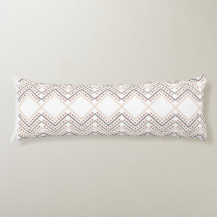 Stunning Red Dots on a White Background Body Pillow