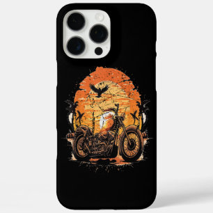 Stunning Retro Vintage Motorcycle Classic Sunset C iPhone 16 Pro Max Case