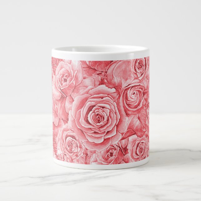 stunning Rose Jumbo Mug  20  Oz (Front)