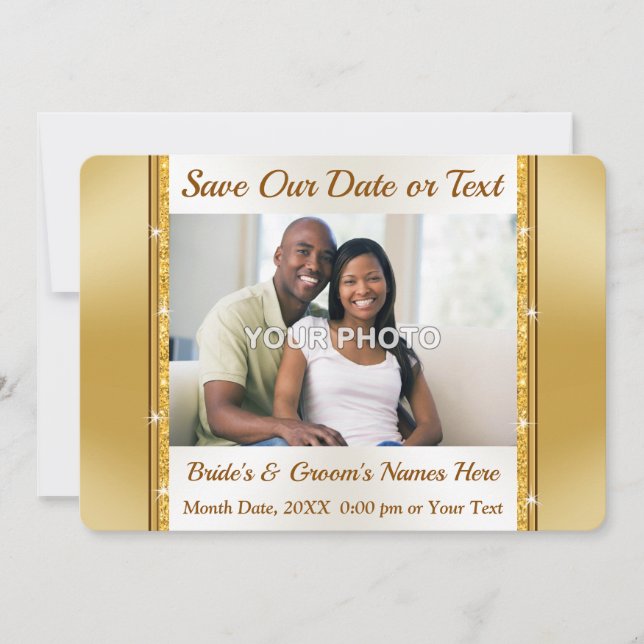 Stunning, Save the Date PHOTO Cards, Personalized Invitation (Front)
