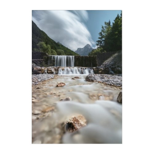 Stunning scenery at Krnica valley Slovenia Acrylic Print