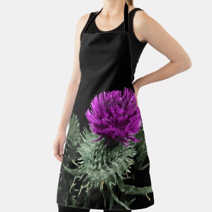 Stunning Scottish Thistle Apron