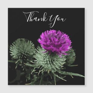 Stunning Scottish Thistle Thank You Magnet