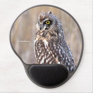 Stunning Short-Eared Owl in the Marshes Gel Mouse Pad