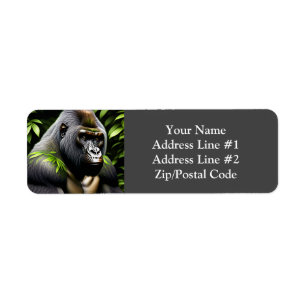 Stunning Silver Back Gorilla - Jungle King Label