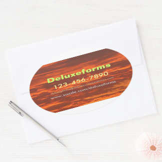 Stunning Skies Oval Sticker