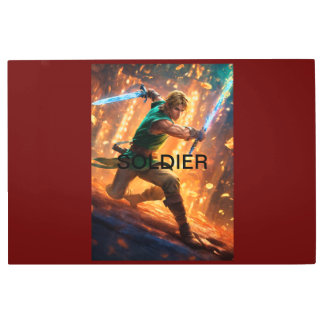 Stunning Soldier Metal Wall Art - 36" x 24"