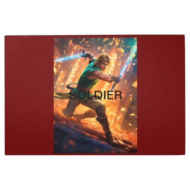 Stunning Soldier Metal Wall Art - 36" x 24" (Front)