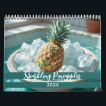 Stunning Sparkling Pinapples Calendar<br><div class="desc">A dazzling collection of sparkling pineapples,  each image bursting with vibrant energy and shimmering details. These radiant designs bring a playful twist to the tropical classic,  capturing the fun and festive spirit of pineapples in a fresh,  glittering style.</div>