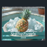 Stunning Sparkling Pinapples Calendar<br><div class="desc">A dazzling collection of sparkling pineapples, each image bursting with vibrant energy and shimmering details. These radiant designs bring a playful twist to the tropical classic, capturing the fun and festive spirit of pineapples in a fresh, glittering style.</div>