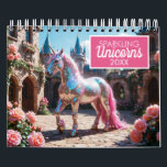 Stunning Sparkling Unicorns Calendar<br><div class="desc">A magical collection of sparkling unicorns in stunning poses and enchanting settings. From glowing forests to starry skies, each scene captures the whimsical beauty and radiant charm of these mythical creatures, adding a touch of fantasy and wonder to every moment.</div>