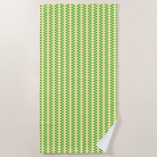 Stunning Spirulina Beach Towel (Front)
