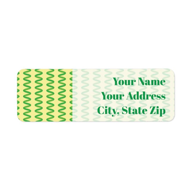 Stunning Spirulina Return Address Label (Front)